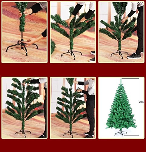 Amazon.co.jp: クリスマスツリー 180cm 赤色 豪華版飾り103点,LED付き